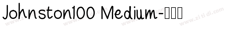 Johnston100 Medium字体转换